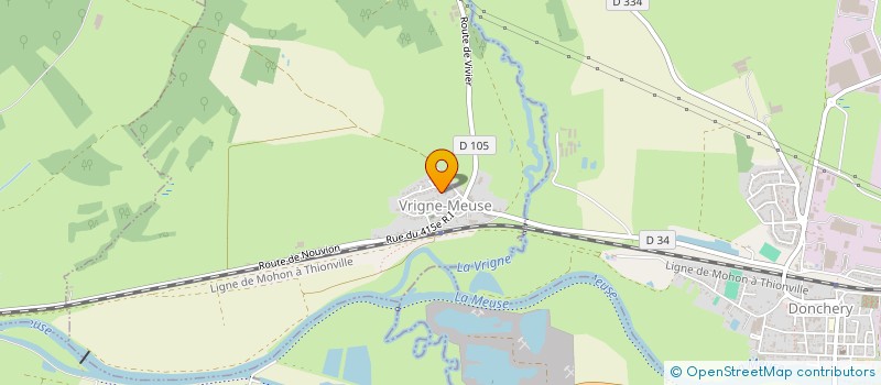 localisation de l'entreprise MADAME LOUISE BIONNE  VRIGNE-MEUSE