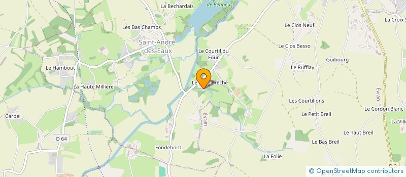 localisation de l'entreprise MADAME LOUISE BLANCHARD  SAINT-JUVAT