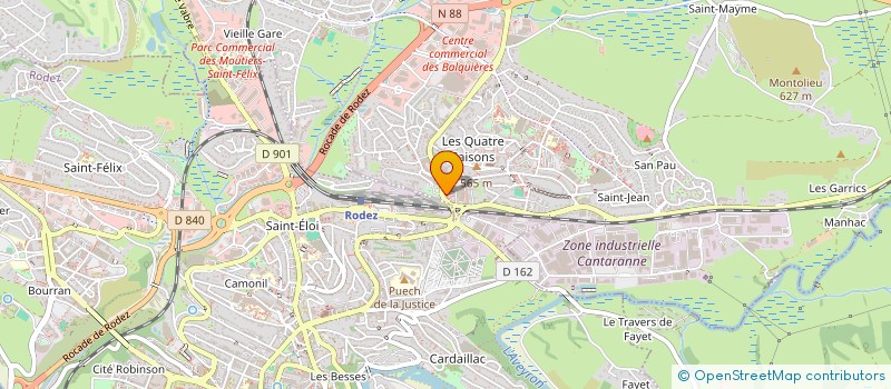 localisation de l'entreprise MADAME LOUISE BLAYAC  RODEZ