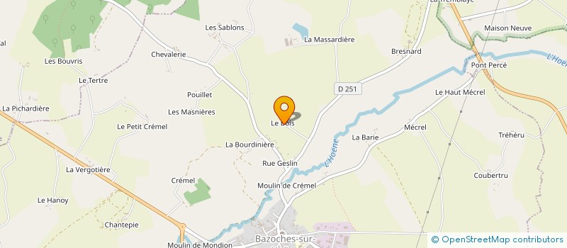 localisation de l'entreprise MADAME LOUISE BOISAUBERT à BAZOCHES-SUR-HOENE