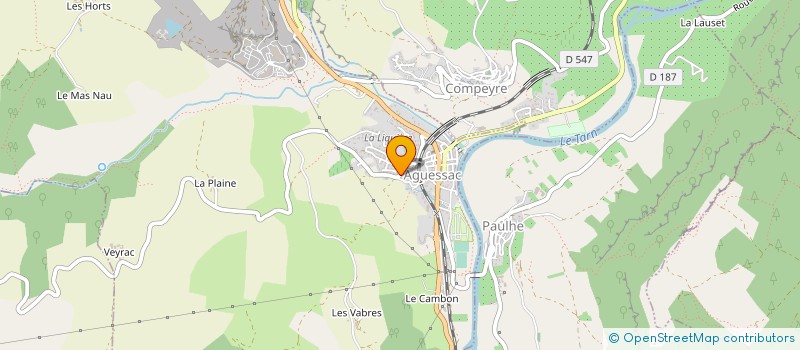 localisation de l'entreprise MADAME LOUISE BONICEL  COMPEYRE