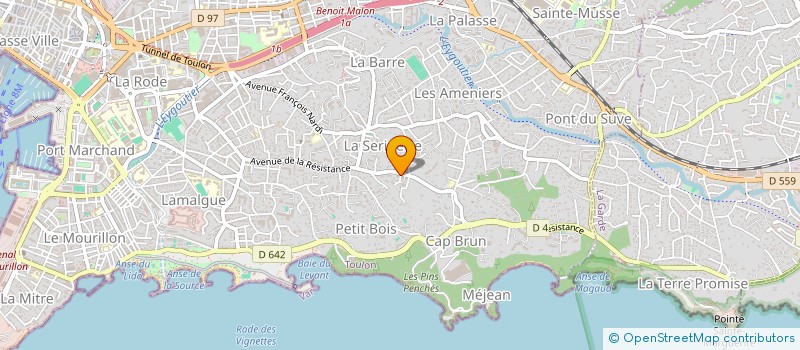 localisation de l'entreprise MADAME LOUISE BOTALLA-GAMBETTA  TOULON
