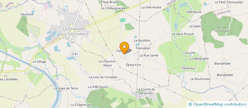 localisation de l'entreprise MADAME LOUISE BOULMER à LA CHAPELLE AUX FILTZMEENS