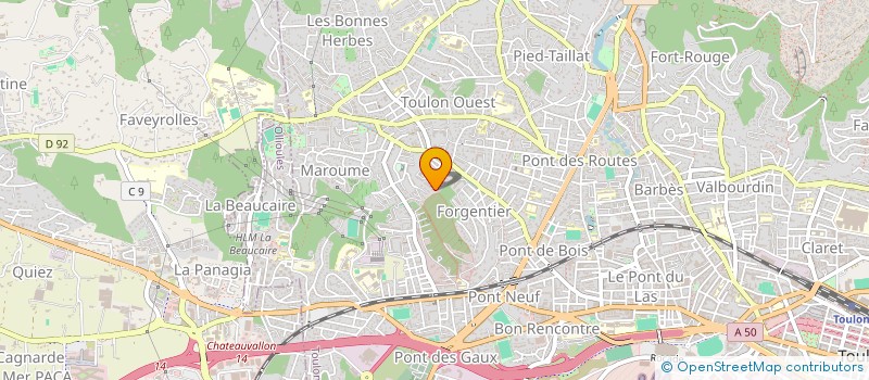 localisation de l'entreprise MADAME LOUISE BOURLES  TOULON