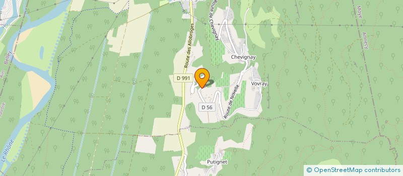 localisation de l'entreprise MADAME LOUISE BOUVIER  SERRIERES-EN-CHAUTAGNE