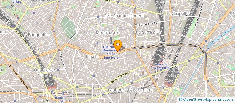 localisation de l'entreprise MADAME LOUISE BRISKMANN  PARIS 18