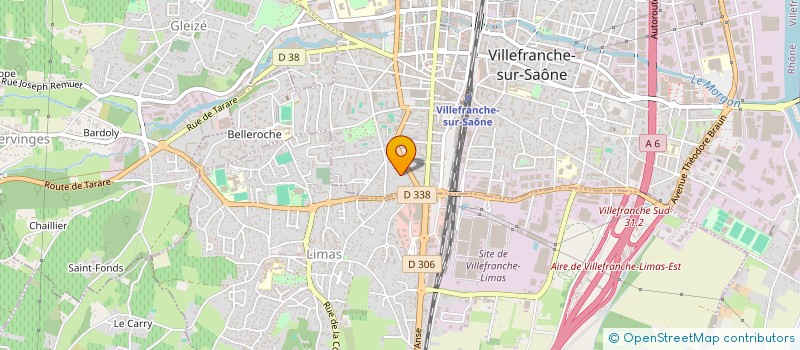 localisation de l'entreprise MADAME LOUISE CAILLAT AUGROS à VILLEFRANCHE-SUR-SAONE