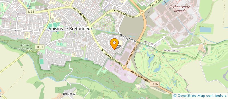 localisation de l'entreprise MADAME LOUISE CALMELS  VOISINS-LE-BRETONNEUX