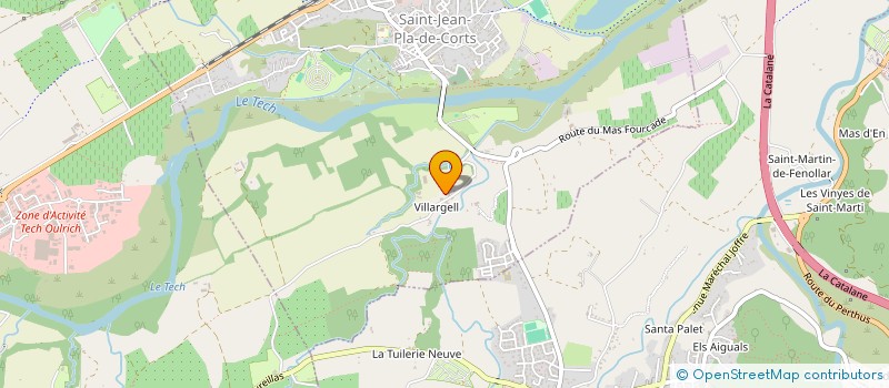 localisation de l'entreprise MADAME LOUISE CANGUILHEM  SAINT-JEAN-PLA-DE-CORTS