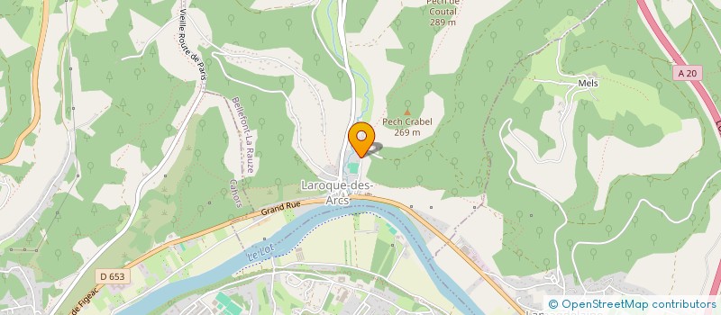 localisation de l'entreprise MADAME LOUISE CARRIN  BELLEFONT-LA RAUZE