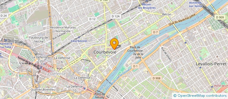 localisation de l'entreprise MADAME LOUISE CAZEAUX à COURBEVOIE