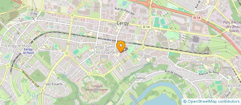 localisation de l'entreprise MADAME LOUISE CEUS à CERGY