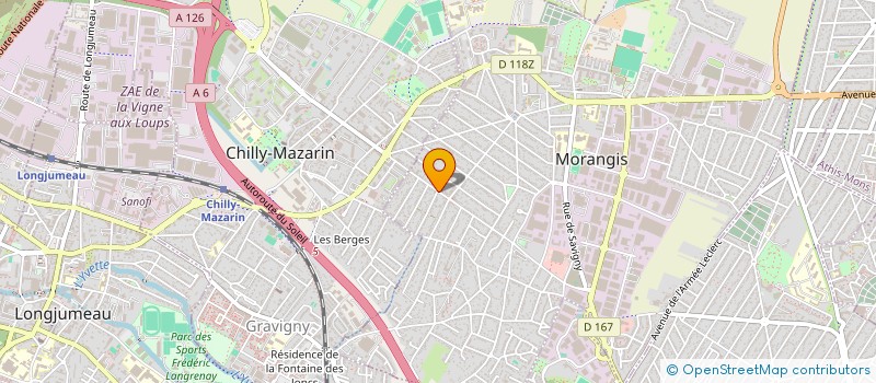 localisation de l'entreprise MADAME LOUISE CHAIRE  MORANGIS