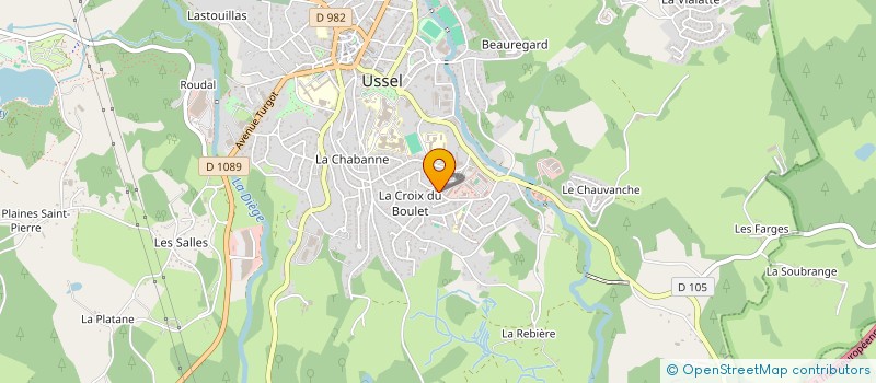 localisation de l'entreprise MADAME LOUISE CHAVEROCHE à USSEL