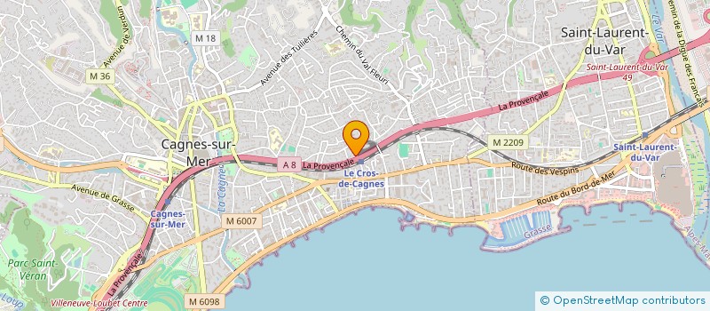 localisation de l'entreprise MADAME LOUISE CHEN à CAGNES-SUR-MER
