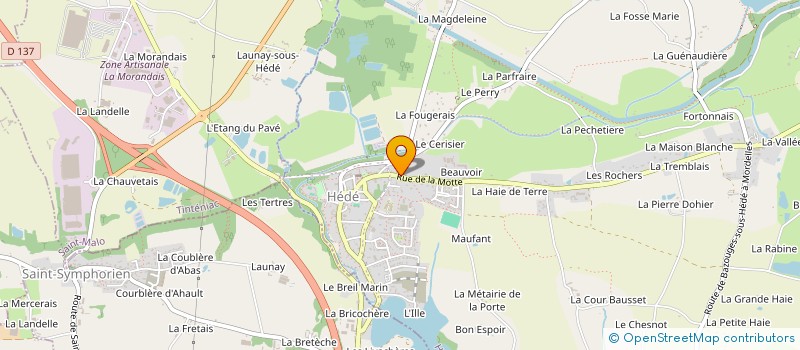 localisation de l'entreprise MADAME LOUISE COUDRAY à HEDE-BAZOUGES