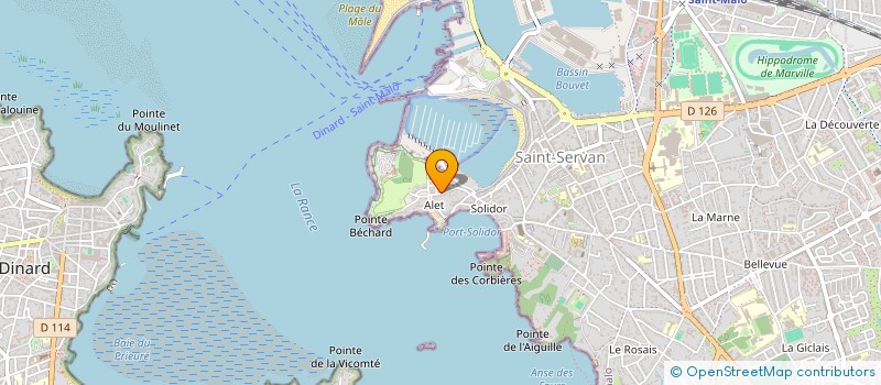 localisation de l'entreprise MADAME LOUISE COUSIN  SAINT-MALO