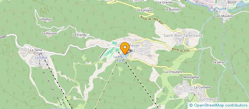 localisation de l'entreprise MADAME LOUISE CURTET à COURCHEVEL