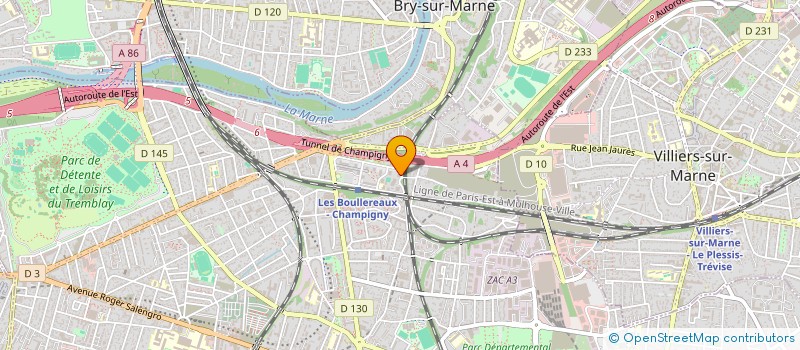 localisation de l'entreprise MADAME LOUISE DAVID à CHAMPIGNY-SUR-MARNE