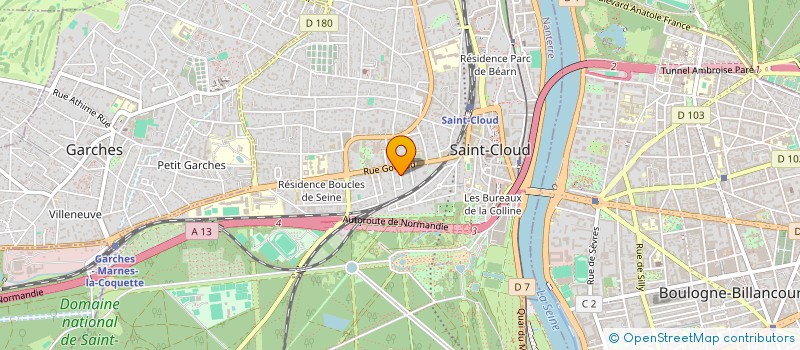 localisation de l'entreprise MADAME LOUISE DE LANVERSIN  SAINT-CLOUD