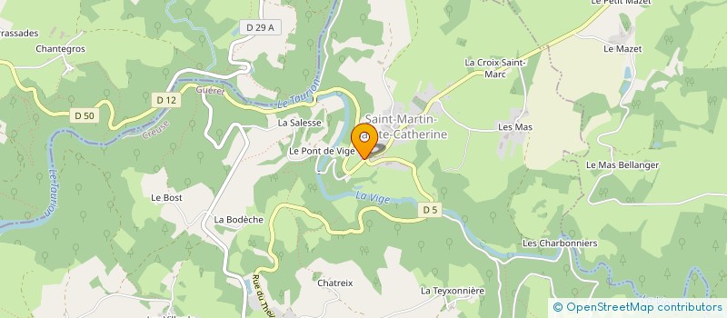 localisation de l'entreprise MADAME LOUISE DE MACE DE GASTINES à SAINT-MARTIN-SAINTE-CATHERINE