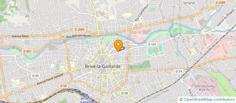 localisation de l'entreprise MADAME LOUISE DE MIRAS à BRIVE-LA-GAILLARDE