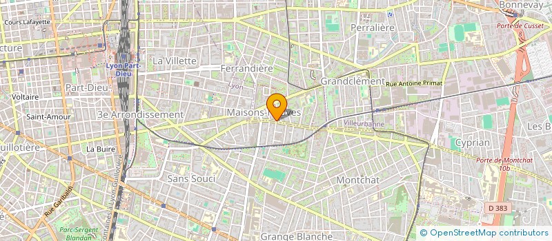 localisation de l'entreprise MADAME LOUISE DEAPORTE  VILLEURBANNE