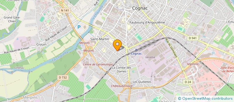 localisation de l'entreprise MADAME LOUISE DECOSTER  COGNAC