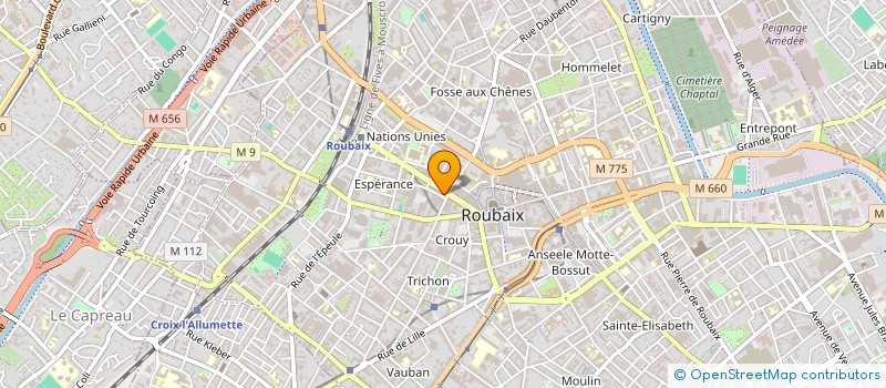 localisation de l'entreprise MADAME LOUISE DELABRE  ROUBAIX