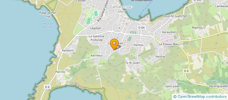 localisation de l'entreprise MADAME LOUISE DELANNOY  CAMARET-SUR-MER