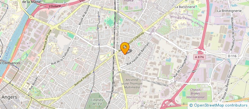 localisation de l'entreprise MADAME LOUISE DENOUS--CHATAIGNER  ANGERS