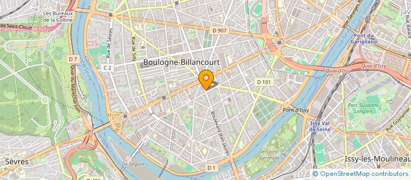 localisation de l'entreprise MADAME LOUISE DENYER à BOULOGNE-BILLANCOURT