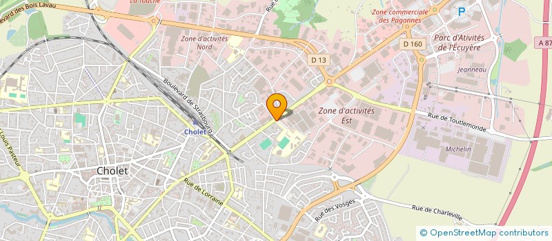 localisation de l'entreprise MADAME LOUISE DESPLANS à CHOLET