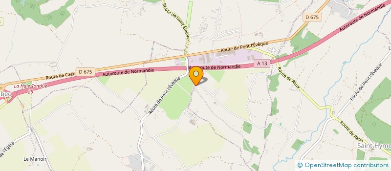 localisation de l'entreprise MADAME LOUISE DEVAUX  PONT L'EVEQUE