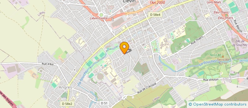 localisation de l'entreprise MADAME LOUISE DIEVAL  LIEVIN