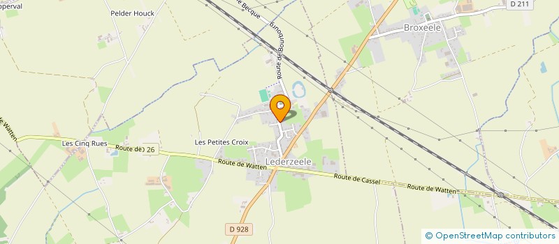 localisation de l'entreprise MADAME LOUISE DORET  LEDERZEELE