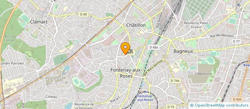 localisation de l'entreprise MADAME LOUISE DOUBLIER à FONTENAY-AUX-ROSES