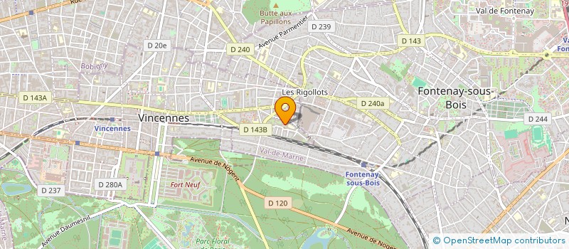 localisation de l'entreprise MADAME LOUISE DRUON  VINCENNES