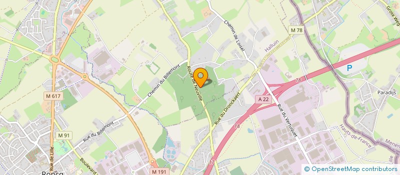 localisation de l'entreprise MADAME LOUISE DUCROCQ  HALLUIN