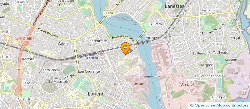 localisation de l'entreprise MADAME LOUISE DUPLESSIS KERGOMARD  LORIENT