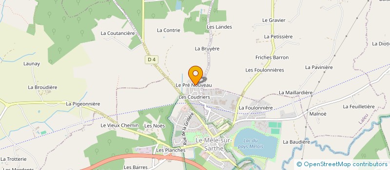 localisation de l'entreprise MADAME LOUISE DUVAL à SAINT-AUBIN-D'APPENAI