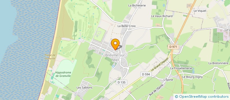 localisation de l'entreprise MADAME LOUISE FAVRAY  BREVILLE-SUR-MER