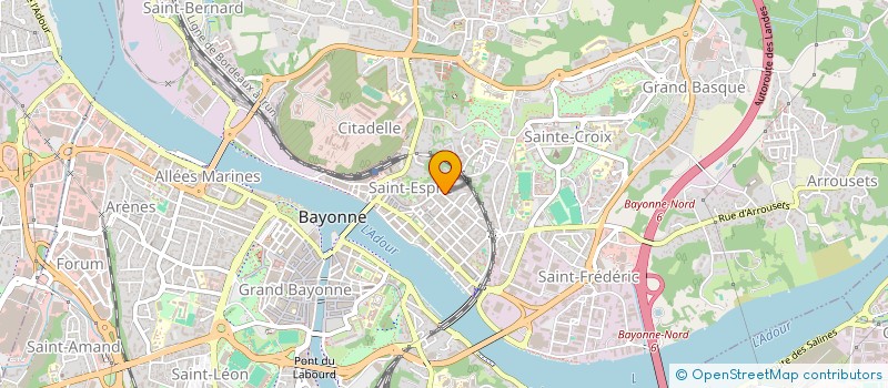 localisation de l'entreprise MADAME LOUISE FRESLON à BAYONNE