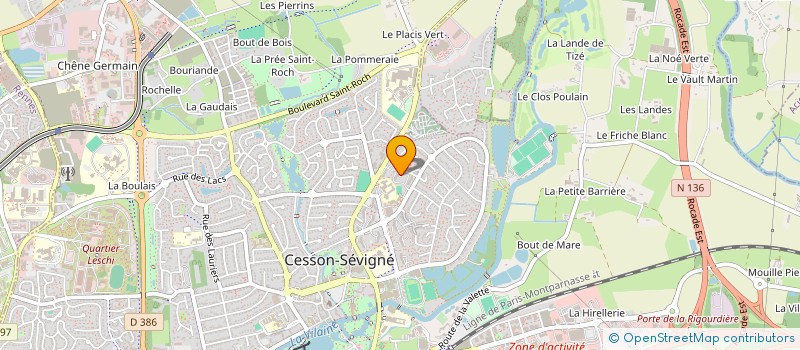 localisation de l'entreprise MADAME LOUISE FRESNEL  CESSON-SEVIGNE