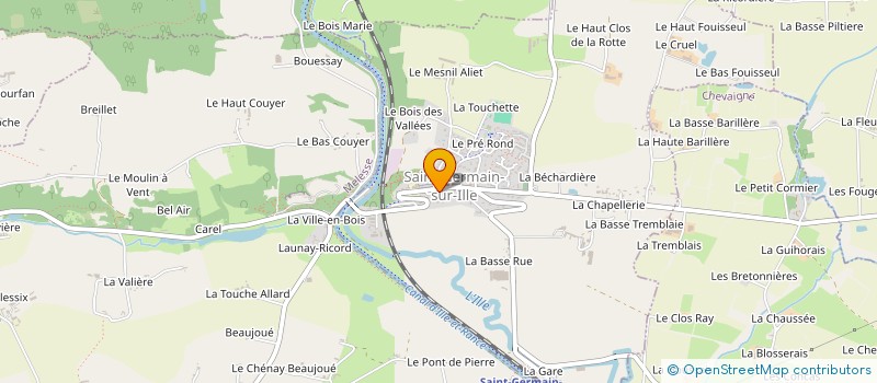 localisation de l'entreprise MADAME LOUISE GATIGNOL  SAINT-GERMAIN-SUR-ILLE