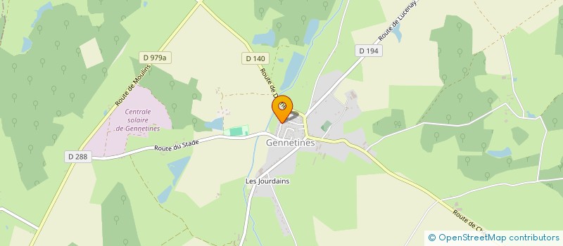 localisation de l'entreprise MADAME LOUISE GOYET  GENNETINES