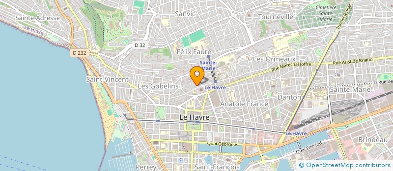 localisation de l'entreprise MADAME LOUISE GRANGER à LE HAVRE