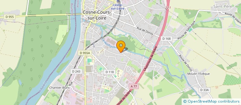 localisation de l'entreprise MADAME LOUISE GROS à COSNE-COURS-SUR-LOIRE