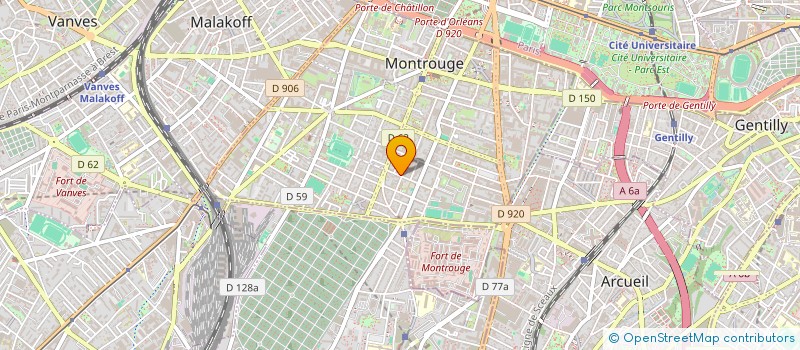 localisation de l'entreprise MADAME LOUISE GUERMONPREZ  MONTROUGE