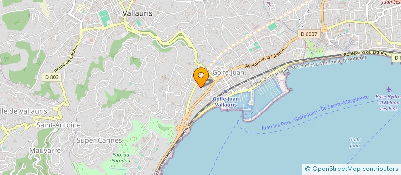 localisation de l'entreprise MADAME LOUISE GUIDOUM  VALLAURIS